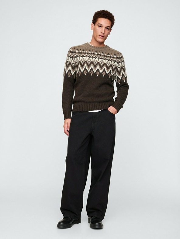 GAP Pulover iz volnene mešanice Fair Isle GAP