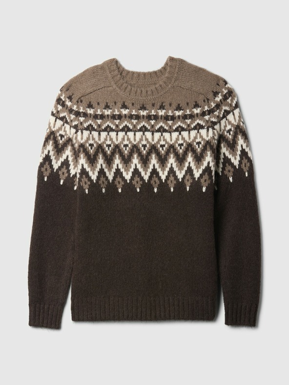 GAP Pulover iz volnene mešanice Fair Isle GAP