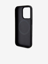 DKNY PU Leather Repeat Pattern Bottom Stripe MagSafe Back Cover za iPhone 14 Pro Black DKNY