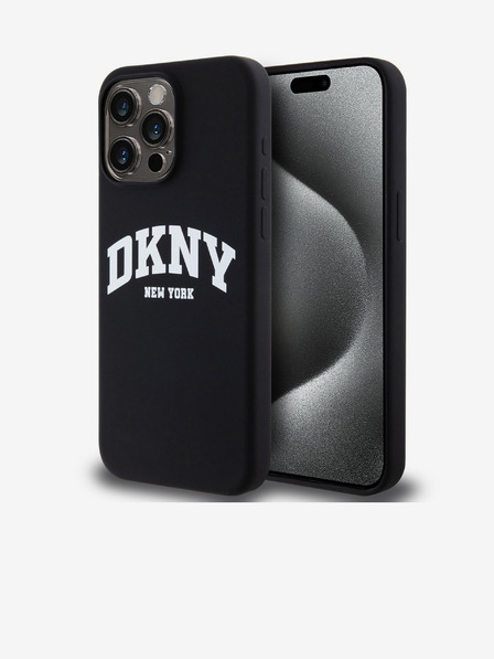 DKNY Liquid Silicone Arch Logo MagSafe Back Cover za iPhone 12/12 Pro Black DKNY