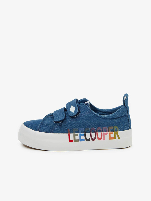 Lee Cooper Modre otroške vzorčaste superge Lee Cooper