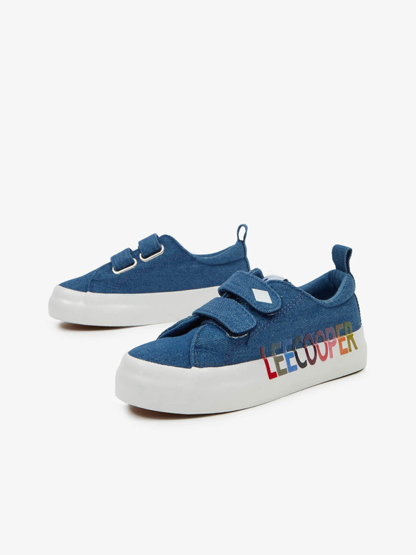 Lee Cooper Modre otroške vzorčaste superge Lee Cooper