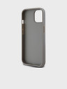 DKNY PU Usnje Repeat Pattern Tonal Stripe Back Cover za iPhone 15 Beige DKNY