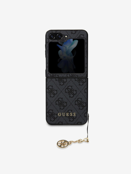 Guess 4G Charm Zadní Kryt pro Samsung Galaxy Z Flip 5 Grey Ovitek za telefon