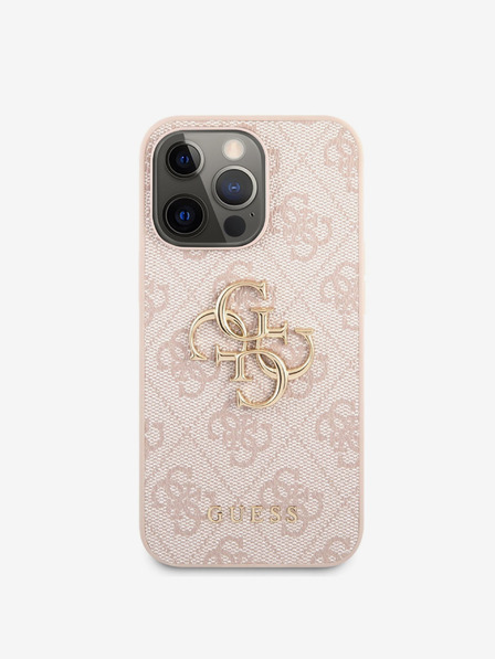 Guess Guess PU 4G Metal Logo Back Cover za iPhone 13 Pro Max Pink