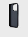 DKNY PU Leather Repeat Pattern Tonal Stripe Back Cover za iPhone 15 Pro Black DKNY
