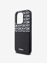 DKNY PU Leather Repeat Pattern Card Pocket Back Cover za iPhone 15 Pro Max Black DKNY