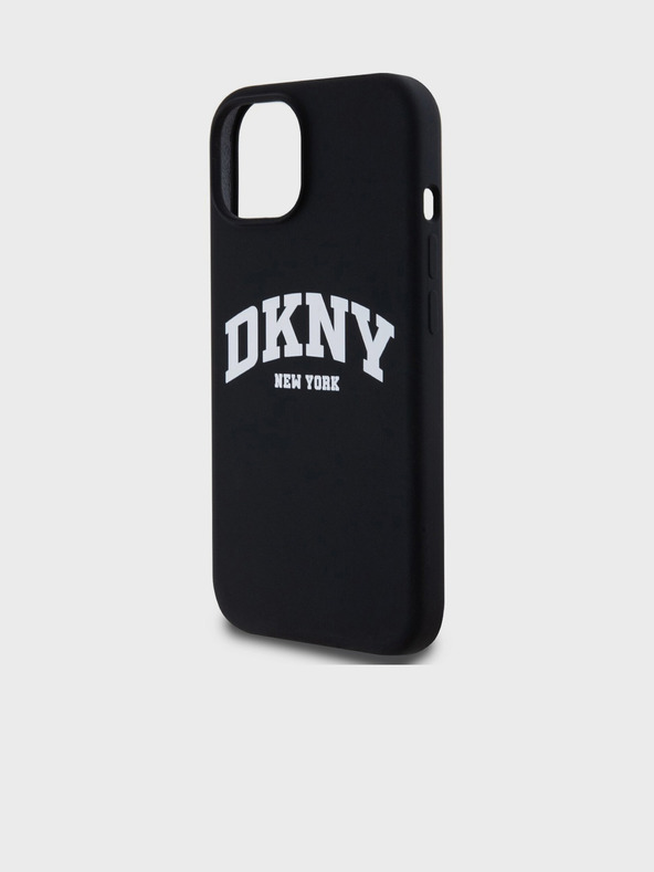 DKNY Tekoči silikonski logotip Arch MagSafe Back Cover za iPhone 11 Black DKNY