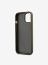 DKNY PU Leather Stack Logo Wrist Strap Back Cover za iPhone 14 Brown DKNY
