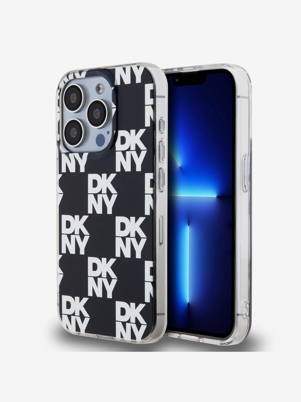 DKNY PC/TPU Checkered Pattern Back Cover za iPhone 15 Pro Max Black DKNY