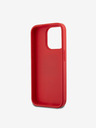 DKNY PU Leather Stack Logo Wrist Strap Back Cover za iPhone 15 Pro Red DKNY