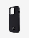 DKNY PU Leather Stack Logo Magsafe Back Cover za iPhone 15 Pro Max Black DKNY