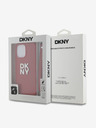 DKNY PU Leather Stack Logo Wrist Strap Back Cover za iPhone 15 Pro Max Red DKNY