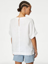 Marks & Spencer Bela ženska bluza s platnom Marks & Spencer