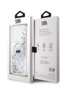 Karl Lagerfeld Karl Lagerfeld Liquid Glitter Karl Head MagSafe Back Cover za iPhone 15 Pro Max Transparent