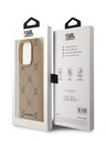 Karl Lagerfeld PU Karl Heads Pattern Magsafe Back Cover za iPhone 15 Pro Max Beige Karl Lagerfeld