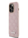 Karl Lagerfeld PU Leather Monogram Metal Logo Magsafe Back Cover za iPhone 14 Pro Max Pink Karl Lagerfeld