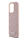 Karl Lagerfeld PU Leather Monogram Metal Logo Magsafe Back Cover za iPhone 14 Pro Max Pink Karl Lagerfeld