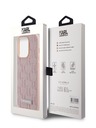 Karl Lagerfeld PU Leather Monogram Metal Logo Magsafe Back Cover za iPhone 14 Pro Max Pink Karl Lagerfeld