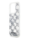 Karl Lagerfeld Liquid Glitter Monogram Gradient Back Cover za iPhone 15 Pro Max White Karl Lagerfeld