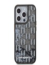 Karl Lagerfeld Liquid Glitter Monogram Gradient Back Cover za iPhone 15 Pro Max Black Karl Lagerfeld