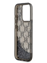 Karl Lagerfeld Liquid Glitter Monogram Gradient Back Cover za iPhone 15 Pro Max Black Karl Lagerfeld