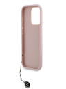 Karl Lagerfeld Karl Lagerfeld PU Saffiano Rhinestone Charm Back Cover za iPhone 15 Pro Max Pink