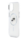 Karl Lagerfeld Karl Lagerfeld IML K&CH Heads Metal Frame MagSafe Back Cover za iPhone 15 Transparent Transparent