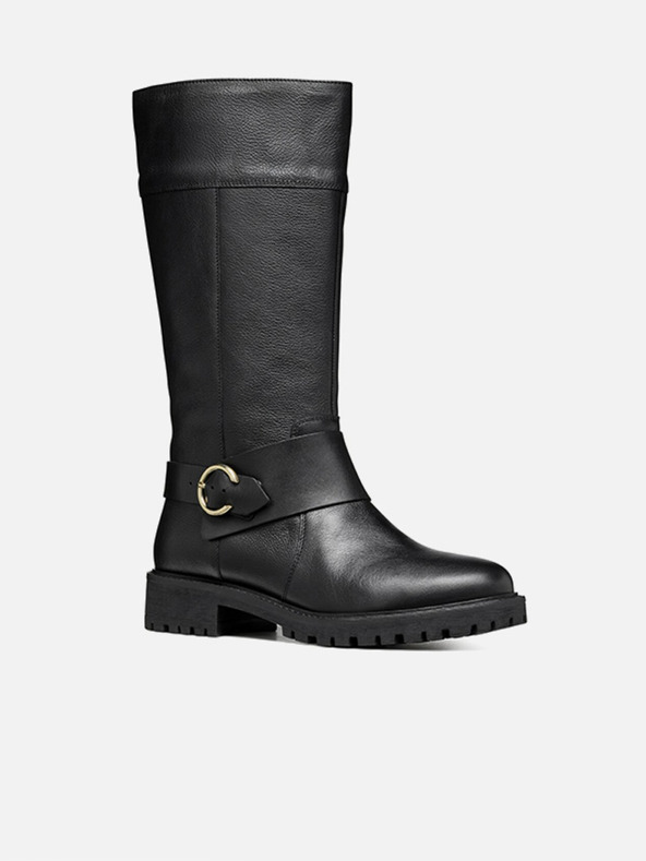 Geox Črni ženski škornji Geox Hoara