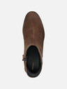 Geox Temno rjavi ženski gležnjarji Geox Walk Pleasure 55