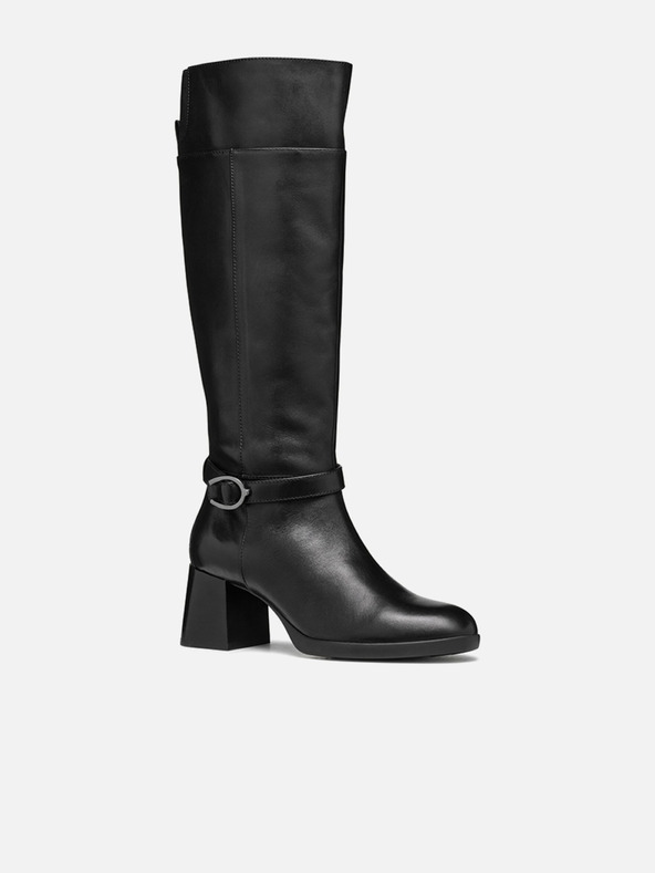 Geox Črni ženski škornji Geox Walk Pleasure 55