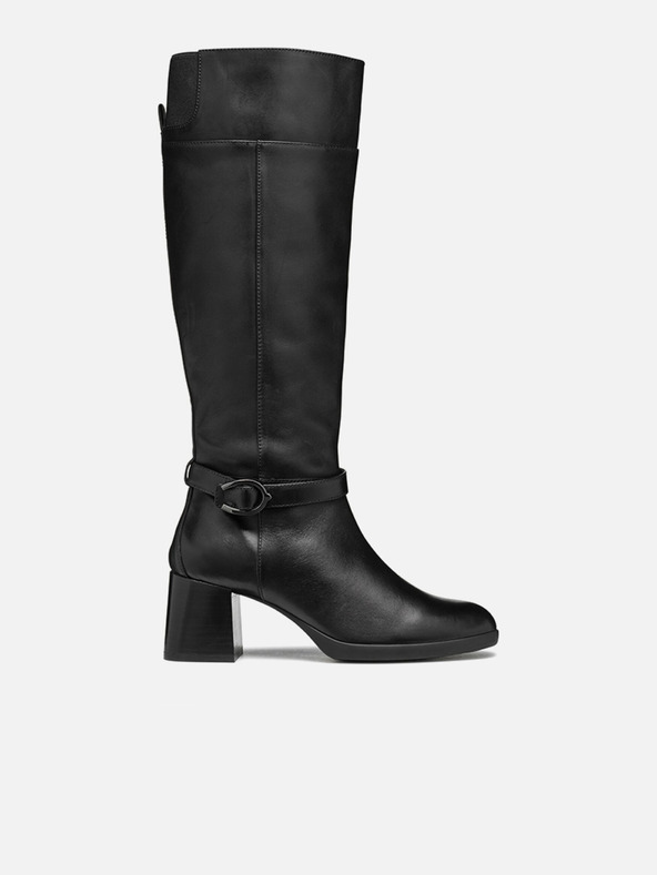 Geox Črni ženski škornji Geox Walk Pleasure 55