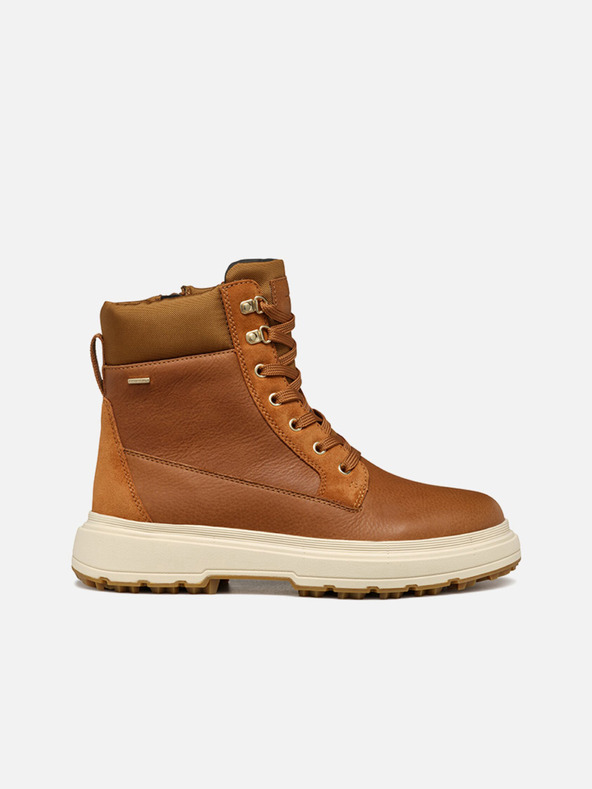 Geox Rjavi ženski gležnjarji Geox Lamide+Grip ABX