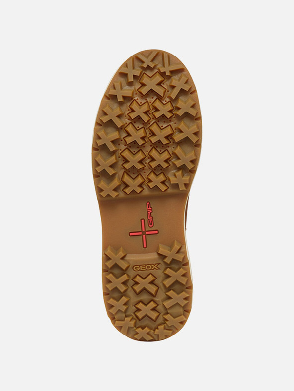 Geox Rjavi ženski gležnjarji Geox Lamide+Grip ABX