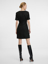 Orsay Črna ženska obleka do kolen ORSAY