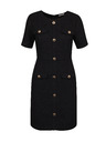 Orsay Črna ženska obleka do kolen ORSAY