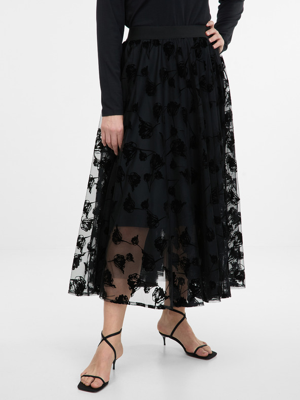 Orsay Črno žensko midi krilo ORSAY