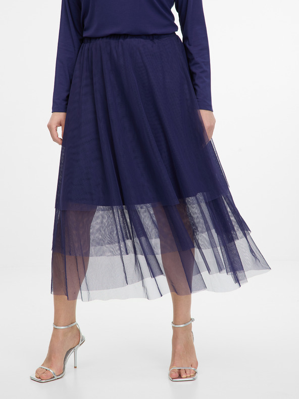 Orsay Temno modro žensko midi krilo ORSAY