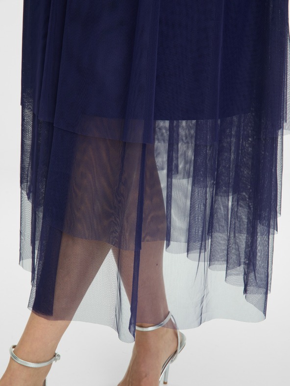 Orsay Temno modro žensko midi krilo ORSAY