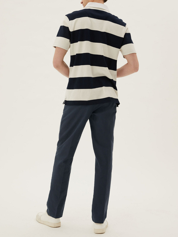 Marks & Spencer Raztegljive hlače chino Marks & Spencer mornarsko modre barve