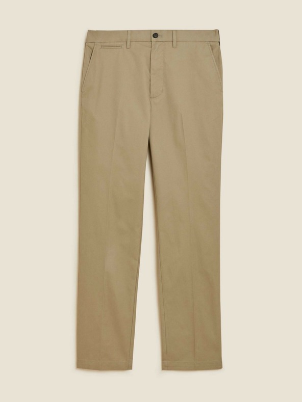 Marks & Spencer Moške super lahke hlače chino znamke Marks & Spencer bež barve