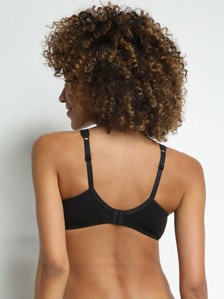 DIM Črni ženski čipkasti modrček Dim GENEROUS ESSENTIEL UNDERWIRE BRA