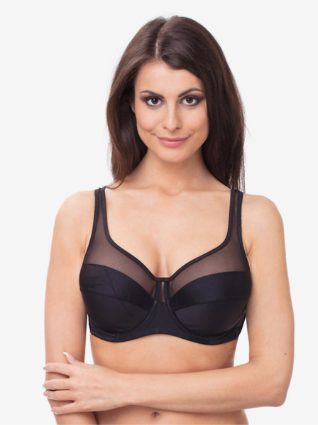 DIM Črn ženski nedrček z naramnicami Dim GENEROUS CLASSIC BRA