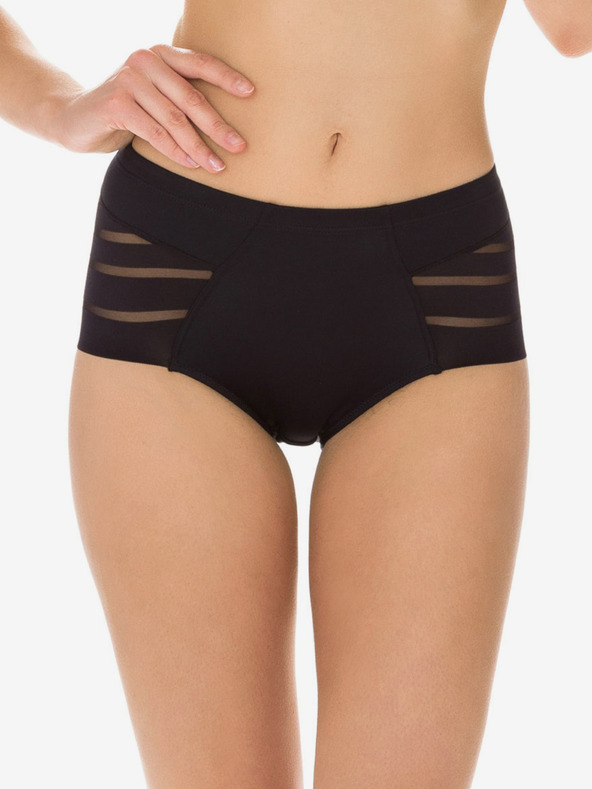 DIM Črne ženske hlače z vrvico Dim DIAMS CONTROL