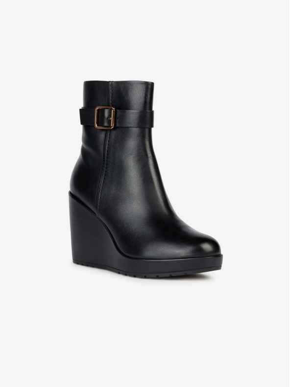 Geox Črni ženski gležnjarji Geox Manilva