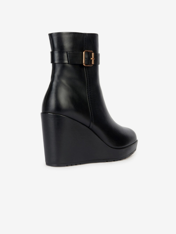 Geox Črni ženski gležnjarji Geox Manilva