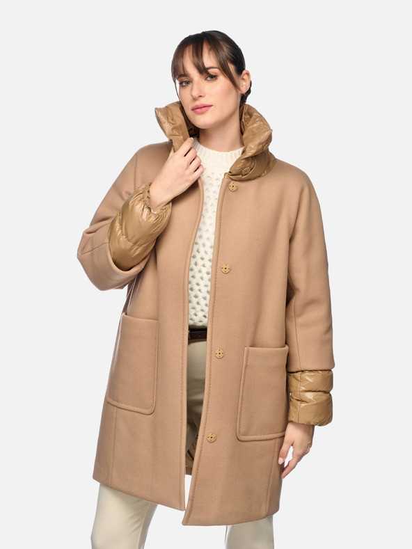 Geox Rjav ženski plašč Geox Diamanta