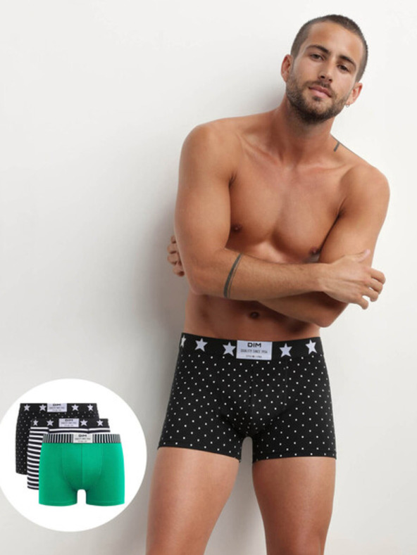 DIM Komplet treh moških spodnjih hlačk Dim Vibes Boxer Briefs