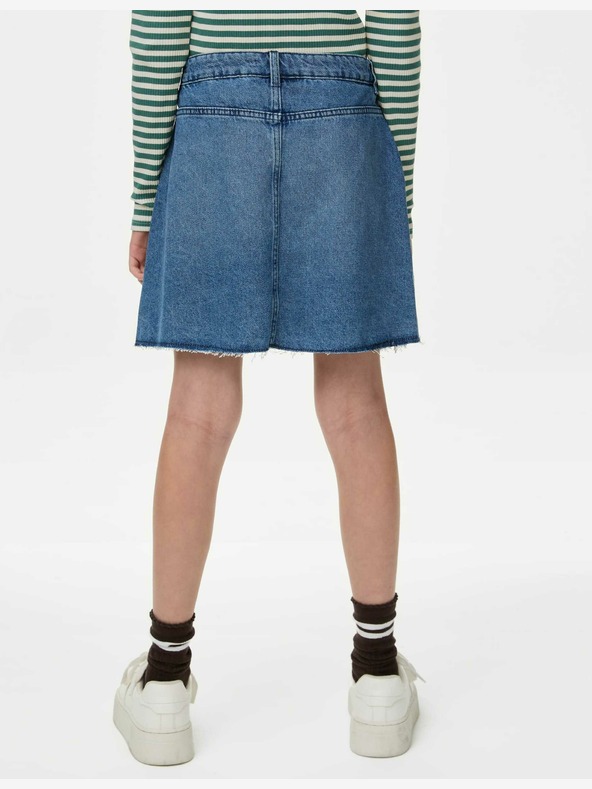 Marks & Spencer Plisirano krilo iz džinsa (6-16 let) Marks & Spencer modra