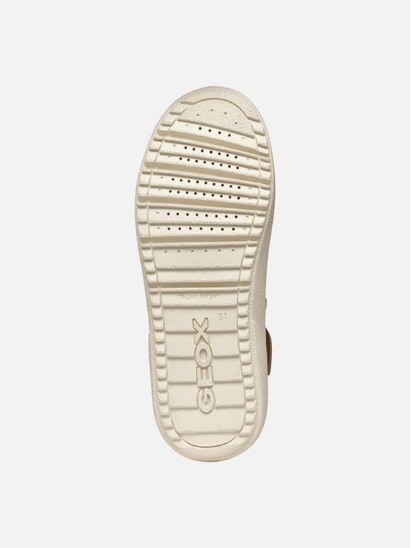 Geox Svetlo rjavi dekliški gležnjarji Geox Theleven